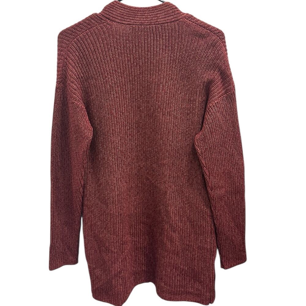 Peruvian Connection Salinas Cardigan Brandywine Marled Brick Red XS‎ Boho Luxury - Picture 2 of 9